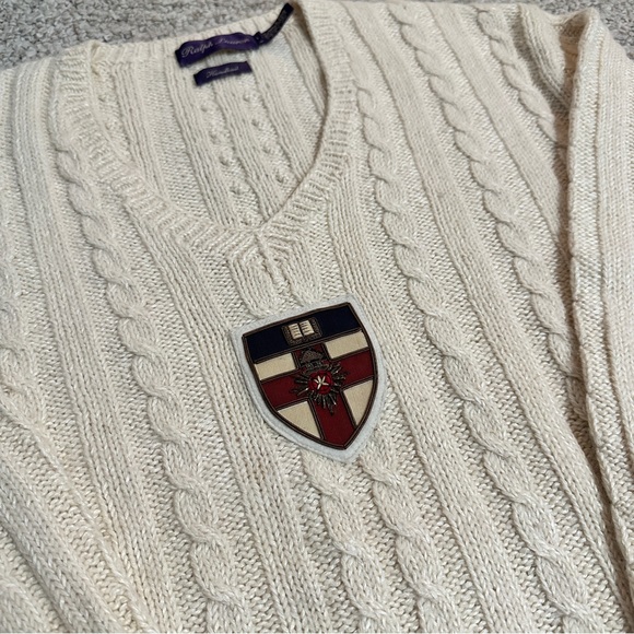 Ralph Lauren Purple Label Hand Knit Cable Knit Sweater RARE 🔥 - Picture 3 of 5